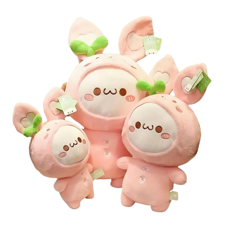 Peluche lapin rigolote