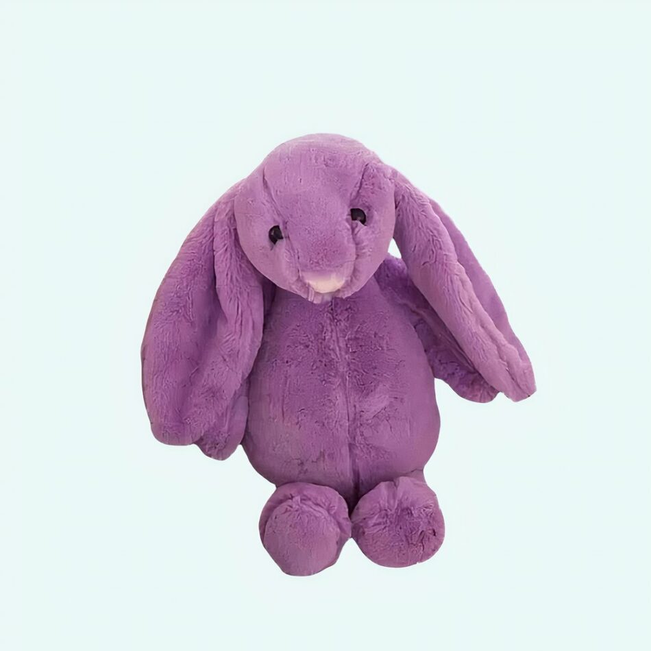 Peluche lapin violet Kawaii