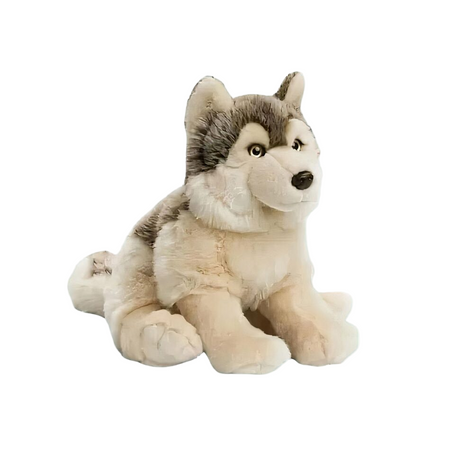 Peluche loup gris mignon