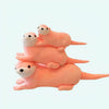 Peluche loutre rose