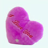Peluche oreiller violet I Love You