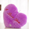 Peluche oreiller violet I Love You