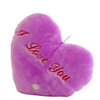 Peluche oreiller violet I Love You
