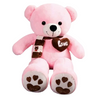 Peluche ours rose pleine d'amour