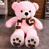 Peluche ours rose pleine d'amour