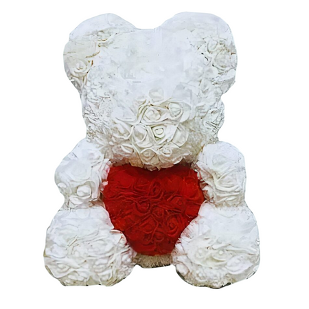 Peluche ours roses blanches coffret collector