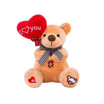 Peluche ourson ballon I Love You 15 cm Naissance Douce Cadeau Enfant
