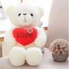 Peluche ourson blanc Love