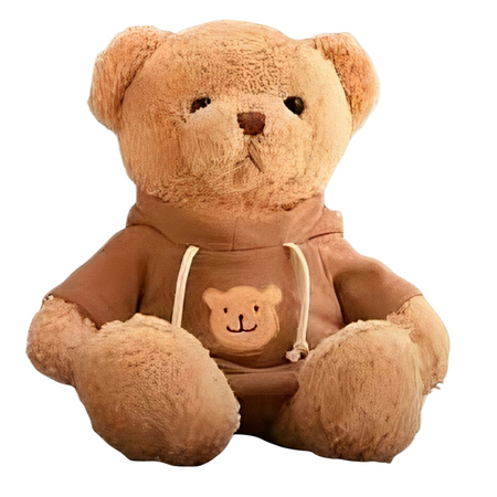Peluche ourson pull marron