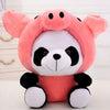 Peluche panda déguisé en cochon