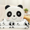 Peluche panda joyeux avec couverture