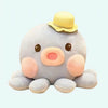 Peluche pieuvre Kawaii bleue