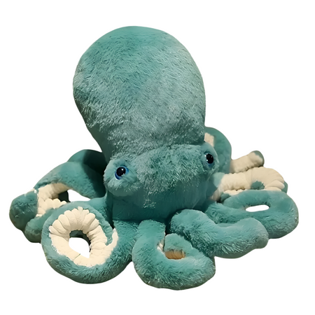 Peluche pieuvre bleue trop mignonne