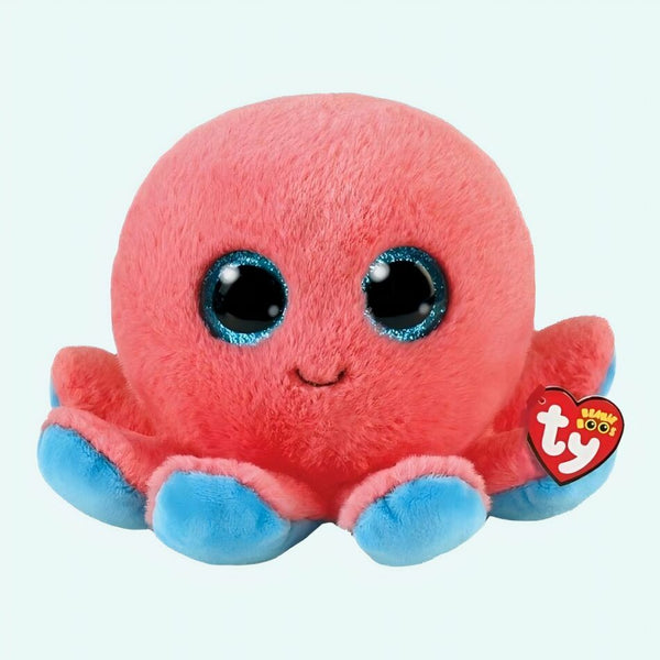 Peluche pieuvre corail adorable
