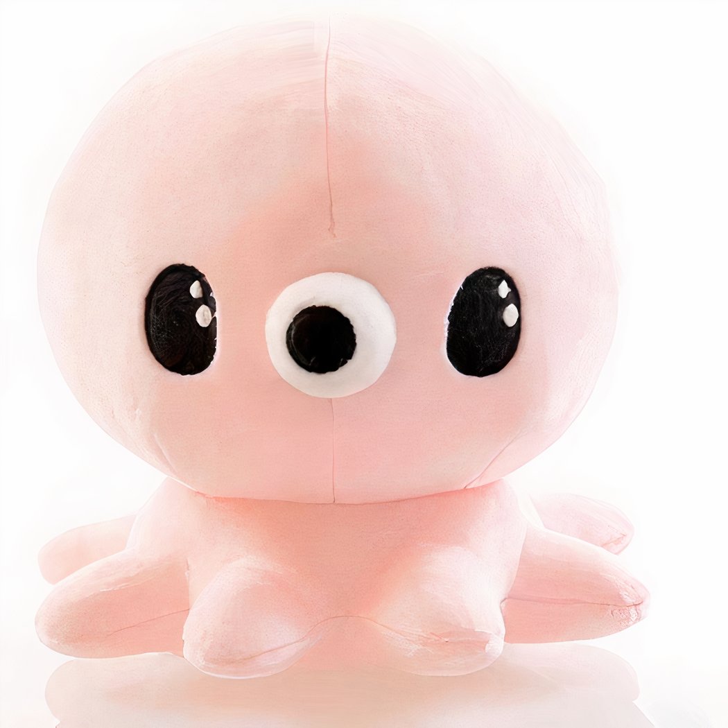 Peluche pieuvre mignonne Kawaii rose