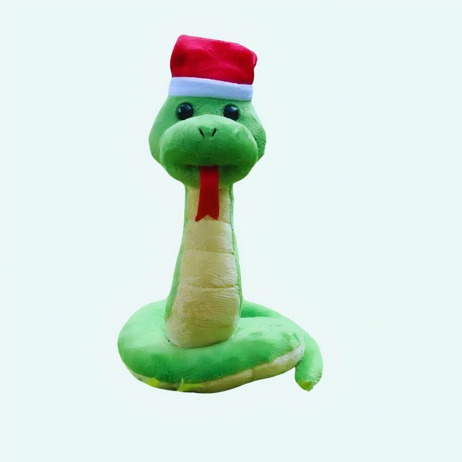 Peluche serpent Noël