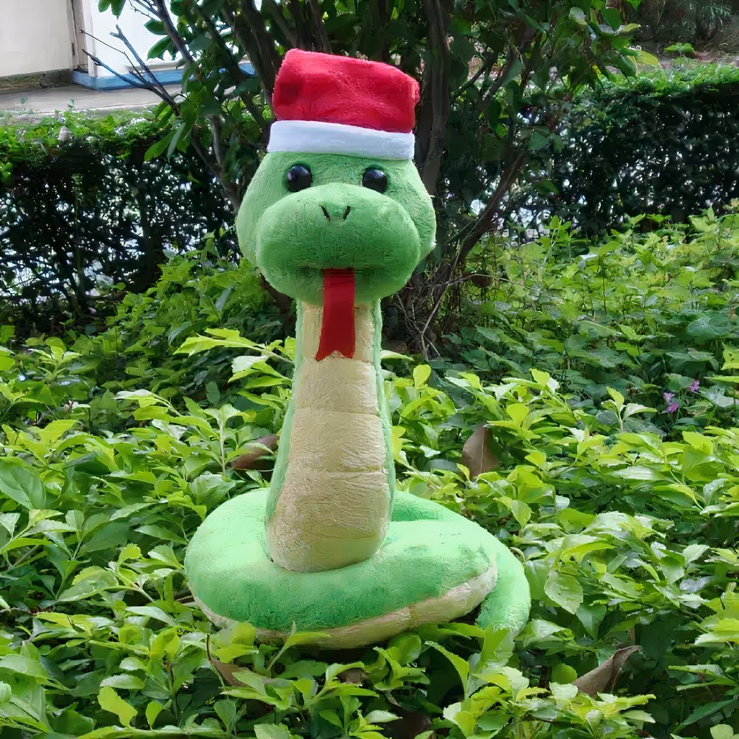 Peluche serpent Noël