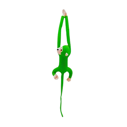 Peluche singe kawaii longue queue verte