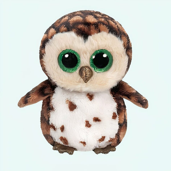 Peluche hibou TY colorée marron
