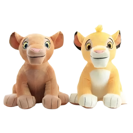 Peluches Simba et Nala