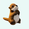 Petite peluche loutre en prière