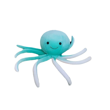 Poulpe mignon en peluche bleue