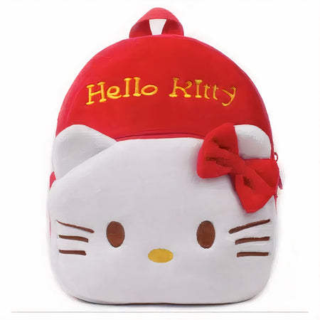 Sac à dos en peluche Hello Kitty rouge