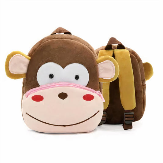 Sac à dos en peluche singe