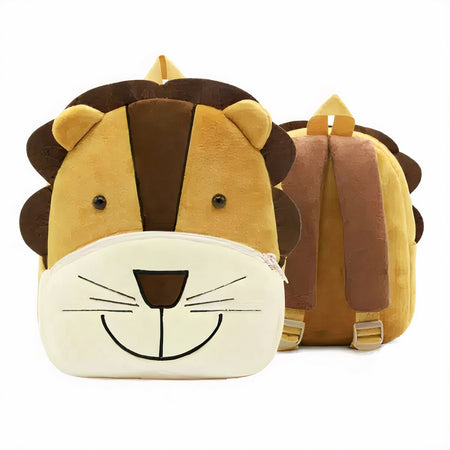 Sac à dos en peluche lion