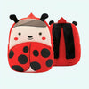 Sac à dos en peluche coccinelle