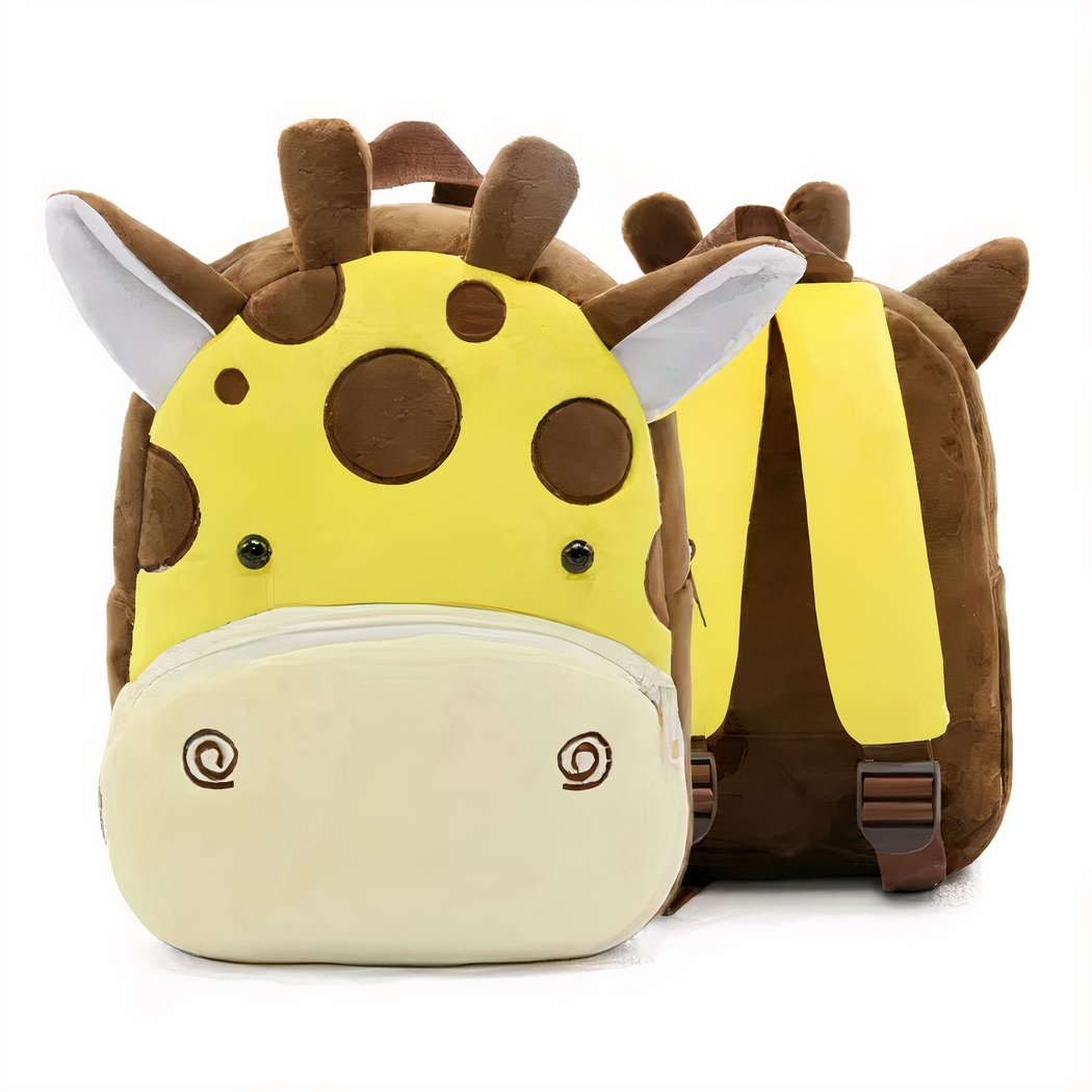 Sac à dos en peluche girafe