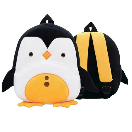 Sac à dos en peluche pingouin