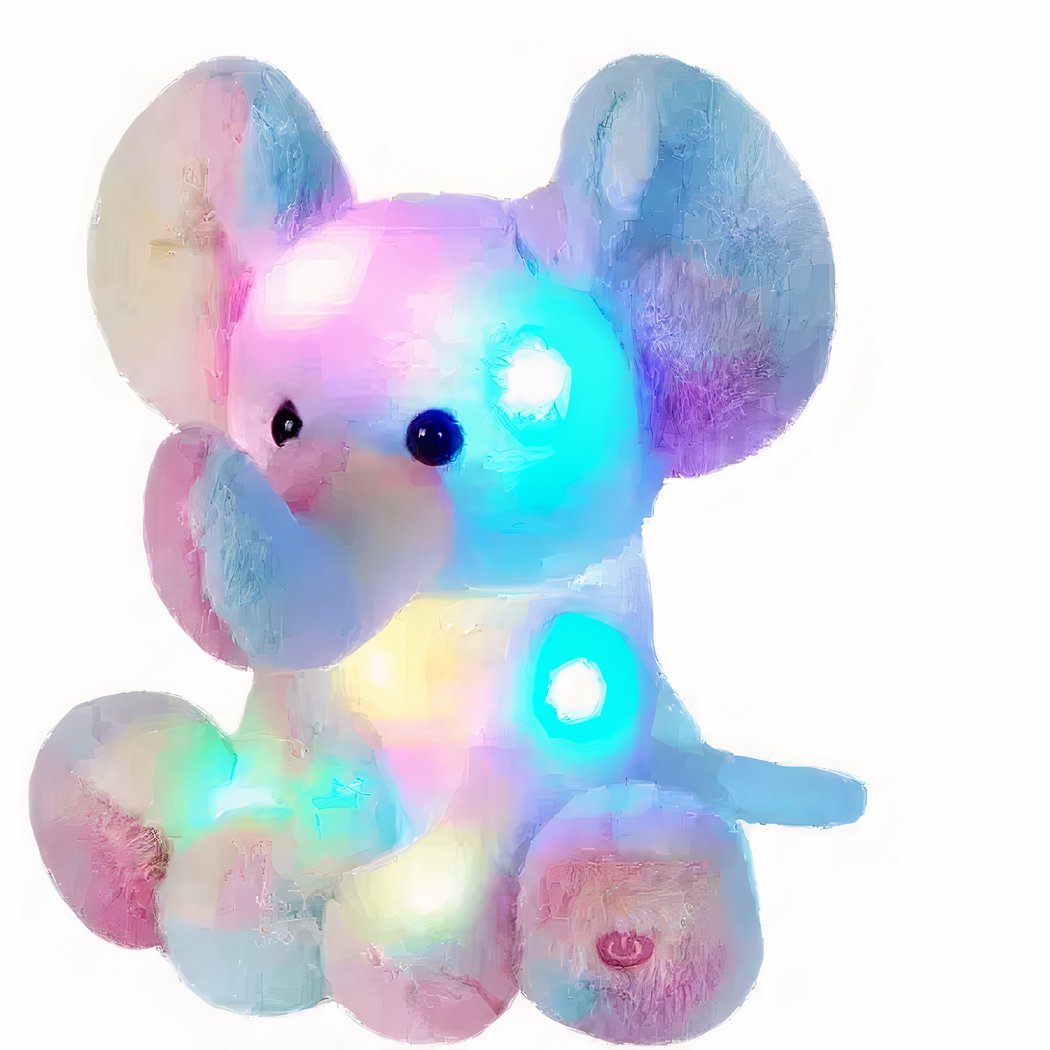Veilleuse peluche en forme d’éléphant