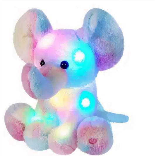 Veilleuse peluche en forme d’éléphant