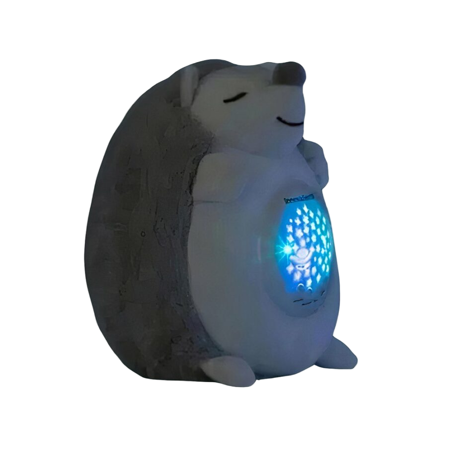 Veilleuse peluche hérisson projecteur ciel étoilé