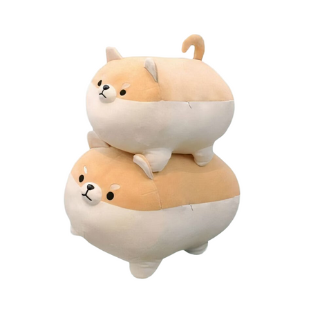 Oreiller en peluche chien Shiba inu