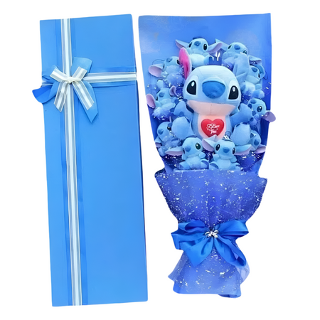 Bouquet peluche Stitch I love you