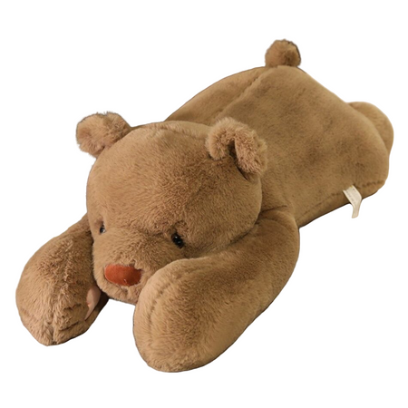 Grande peluche lestée ours brun