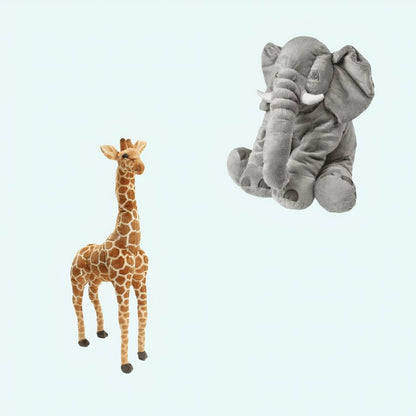 Pack animaux de la savane éléphant et girafe