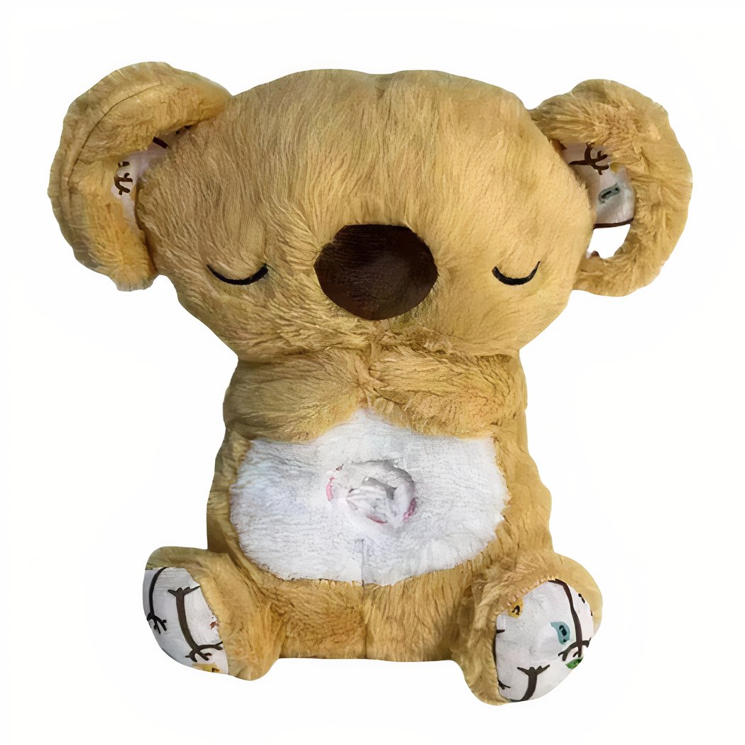 Peluche Koala jaune ou grise qui respire avec musique relaxante
