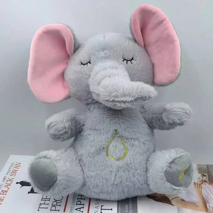 Peluche apaisante éléphant qui respire