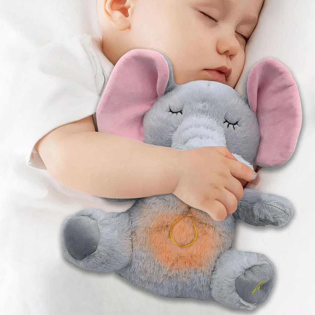 Peluche apaisante éléphant qui respire
