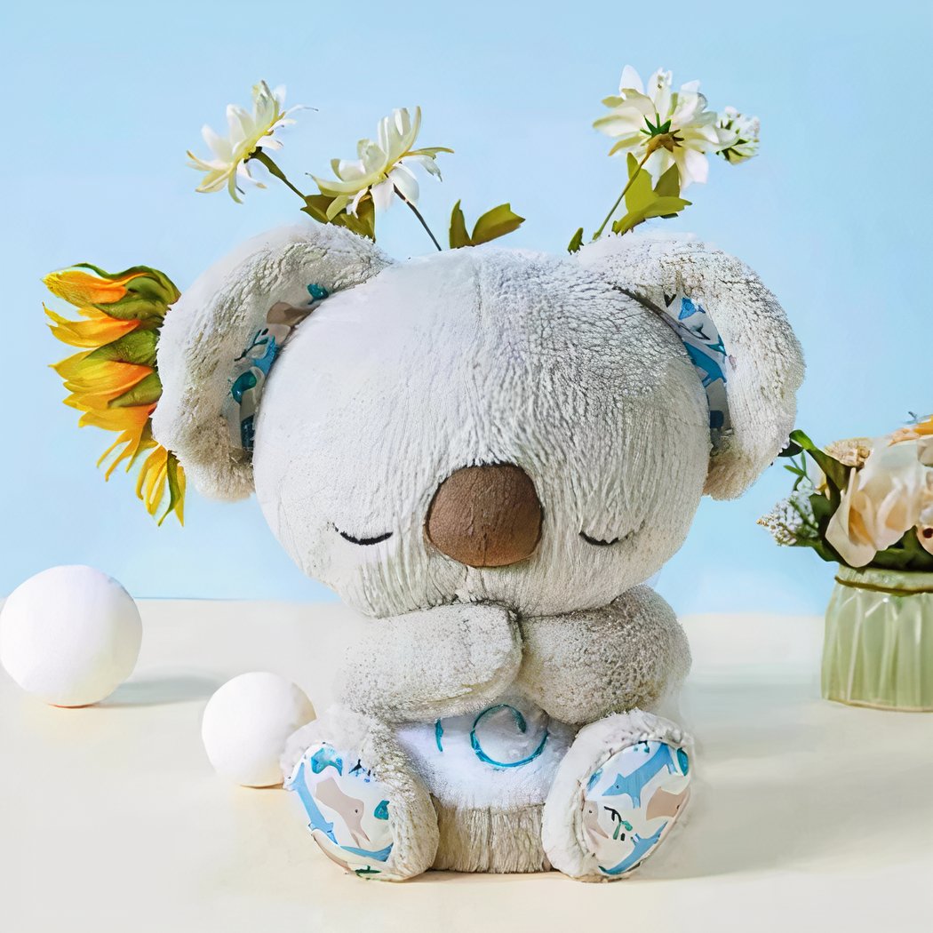 Peluche koala qui respire avec berceuse apaisante