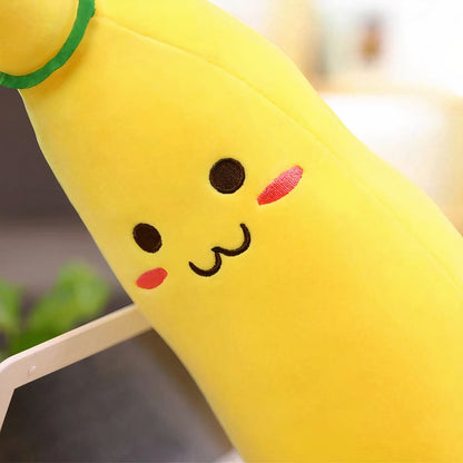 Peluche banane géante