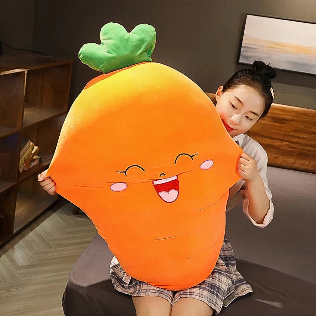 Peluche carotte souriante