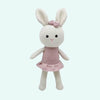 Peluche crochet mademoiselle lapin