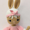 Peluche crochet lapin coquette