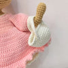 Peluche crochet lapin coquette