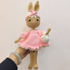 Peluche crochet lapin coquette