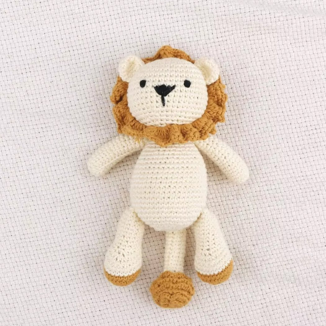 Peluche crochet lion